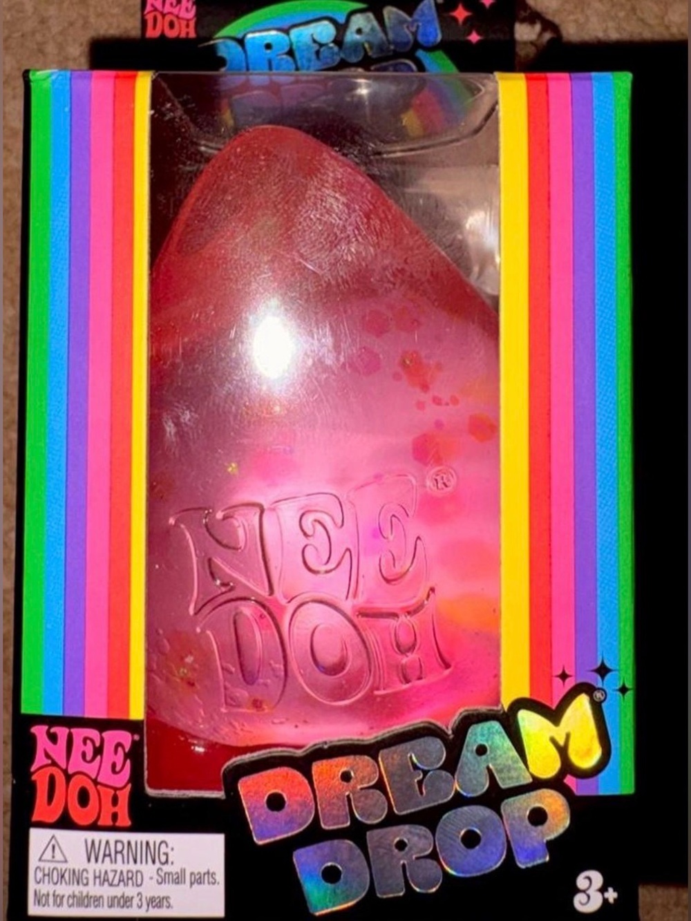NeeDoh Dream Drop Pink Stress Toy